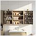 Set di Armadi da Bagno con lo scaffale 3 pcs 100 x 10,5 x 50 cm - Foto miniatura 4