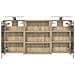 Set di Armadi da Bagno con lo scaffale 3 pcs 100 x 10,5 x 50 cm - Foto miniatura 7