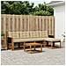 Set di divani da esterno con cuscino 6 pcs Naturale e Beige - Foto miniatura 2
