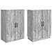 Set di armadi 2 pcs Sonoma grigio Legno ingegnerizzato - Foto miniatura 3