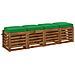Cuscini per sedile a 4 pezzi SOEST 4 pcs 100% Poliestere Verde - Foto miniatura 2