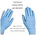 Guanti da lavoro in nitrile monouso ambidestri confezione 100 Pz Tg L - Foto miniatura 2