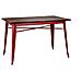 Tavolo Ferro Bristol Cm160x80h76 Rosso - Foto miniatura 1