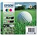 T3479 Golf ball Cartuccia Multipack Originale Nero Ciano, Magenta, Giallo - C13T34794020 - Foto miniatura 1