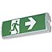 Indicazione Via Di Fuga Illuminata Montaggio A Parete, Montaggio A Soffitto Verso Sinistra, Verso - Foto miniatura 1
