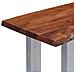 Tavolo Consolle 115x35x76 Cm Legno Massello D'acacia E Ferro - Foto miniatura 4