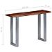 Tavolo Consolle 115x35x76 Cm Legno Massello D'acacia E Ferro - Foto miniatura 7