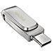 Chiavetta USB 64 GB Ultra Dual Drive Luxe Interfaccia USB 3.0 Colore Argento - Foto miniatura 3