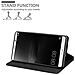 Custodia Compatibile Con Huawei Mate 8 In Nero Di Notte - Coperchio Protettiva Con Chiusura Magnetica, Funzione Stand E Tasca Per Le Carte - Foto miniatura 2