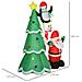 Albero Di Natale Gonfiabile Gigante 243cm Da Esterno E Interno, Impermeabile Con Luci A Led E Babbo Natale - Foto miniatura 3