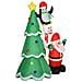 Albero Di Natale Gonfiabile Gigante 243cm Da Esterno E Interno, Impermeabile Con Luci A Led E Babbo Natale - Foto miniatura 1