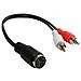 AD-2CS5B 2x RCA 5-pin DIN Nero, Rosso, Bianco cavo di interfaccia e adattatore - Foto miniatura 1