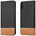 Custodia Compatibile Con Samsung Galaxy A70 In Nero Marrone - Coperchio Protettiva Con Chiusura Magnetica, Funzione Stand E Tasca Per Le Carte - Foto miniatura 8