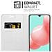 Custodia Compatibile Con Samsung Galaxy A41 In Classy Argento - Coperchio Protettiva Con Chiusura Magnetica, Funzione Stand E Tasca Per Le Carte - Foto miniatura 4