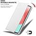 Custodia Compatibile Con Samsung Galaxy A41 In Classy Argento - Coperchio Protettiva Con Chiusura Magnetica, Funzione Stand E Tasca Per Le Carte - Foto miniatura 7