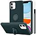 Custodia Compatibile Con Apple Iphone 11 In Liquid Verde - Coperchio Protettivo In Silicone Tpu Flessibile Con Anello - Foto miniatura 1