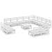Set Divani Da Giardino 13 Pz In Legno Massello Di Pino Bianco - Foto miniatura 1