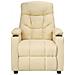Poltrona Massaggiante Elettrica Crema in Tessuto - Foto miniatura 3