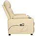 Poltrona Massaggiante Elettrica Crema in Tessuto - Foto miniatura 4