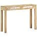 Tavolo Consolle 110x30x75 Cm Legno Massello Sbiancato Di Mango - Foto miniatura 1