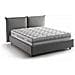 Letto Matrimoniale Cristel, Letto Contenitore Con Rivestimento In Tessuto, 100% Made In Italy, Apertura Frontale, Con Materasso Cm 160x190 Incluso, Grigio - Foto miniatura 2
