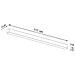 Sollux Lighting Lampada Da Parete Pinne 118 Bianco Th. 071 - Minimalista Lampada Da Parete Bianco 6x118x6 Cm - Foto miniatura 6