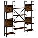 Libreria Rovere Fumo 155,5x24x166,5 Cm In Legno Multistrato - Foto miniatura 2