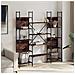 Libreria Rovere Fumo 155,5x24x166,5 Cm In Legno Multistrato - Foto miniatura 3