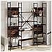 Libreria Rovere Fumo 155,5x24x166,5 Cm In Legno Multistrato - Foto miniatura 1