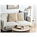 Set Di 2 Cuscini Tatsoi Cotone 45 X 45 Cm Beige Trama Geometrica - Foto miniatura 1