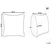 Set Di 2 Cuscini Tatsoi Cotone 45 X 45 Cm Beige Trama Geometrica - Foto miniatura 3