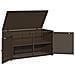 Armadietto Portaoggetti Giardino Marrone 110x55x60,5 Polyrattan - Foto miniatura 5
