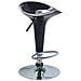 Sgabello Da Interno Bar Con Seduta In Abs E Base In Acciaio Con Altezza Regolabile Spike - Black - Foto miniatura 6