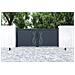 Cancello Battente 3m Life Alt. 120cm Grigio Alluminio + 2 Montanti 20x20cm Alt. 166cm - Foto miniatura 4