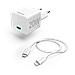 00125124 Caricabatterie per dispositivi mobili Smartphone, Tablet Bianco AC Ricarica rapida Interno - Foto miniatura 1
