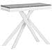 Consolle allungabile 90x40/196 cm Krack Small Evolution cemento telaio bianco - Foto miniatura 1