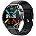 Smartwatch Con Ecg, Cardiofrequenzimetro, Fitness Tracker E Molteplici Modalità Sportive Black Leather Strap - Foto miniatura 1