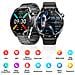 Smartwatch Con Ecg, Cardiofrequenzimetro, Fitness Tracker E Molteplici Modalità Sportive Black Leather Strap - Foto miniatura 3