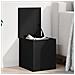 Contenitore Portaoggetti Nero 30x35x35 Cm In Truciolato - Foto miniatura 1