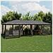 Tenda Per Feste Con 12 Pareti In Rete Antracite 8x4 M In Hdpe - Foto miniatura 1