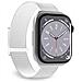 Bracciale Per Apple Watch 38-40-41-42mm Nylon Sport Regolabile E Confortevole, Blanc / Gris - Foto miniatura 2