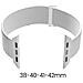 Bracciale Per Apple Watch 38-40-41-42mm Nylon Sport Regolabile E Confortevole, Blanc / Gris - Foto miniatura 4