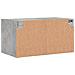 Mobili a Muro con Ante in Vetro 2pz Grigio Cemento 68,5x37x35cm - Foto miniatura 9