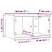 Mobili a Muro con Ante in Vetro 2pz Grigio Cemento 68,5x37x35cm - Foto miniatura 10