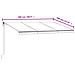 Lusso Casadino -  Tenda Da Sole Retrattile Automatica 500x350 Cm Blu E Bianca - Foto miniatura 7