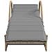 Lettini Prendisole 2 pz con Tavolino Beige in Polyrattan - Foto miniatura 5