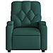 Poltrona Massaggiante Reclinabile Verde Scuro in Tessuto - Foto miniatura 8