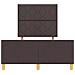 Struttura Letto  Marrone Scuro 120x200 cm in Tessuto - Foto miniatura 8
