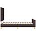 Struttura Letto  Marrone Scuro 120x200 cm in Tessuto - Foto miniatura 9