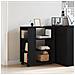 Mobile Nero Rovere 60x35x75 cm in legno ingegnerizzato - Foto miniatura 4